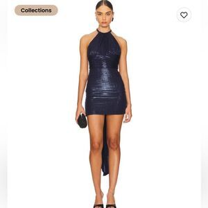 NWT Retrofête Ashley Mini Convertible Dress Navy Ink XL Revolve